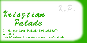 krisztian palade business card